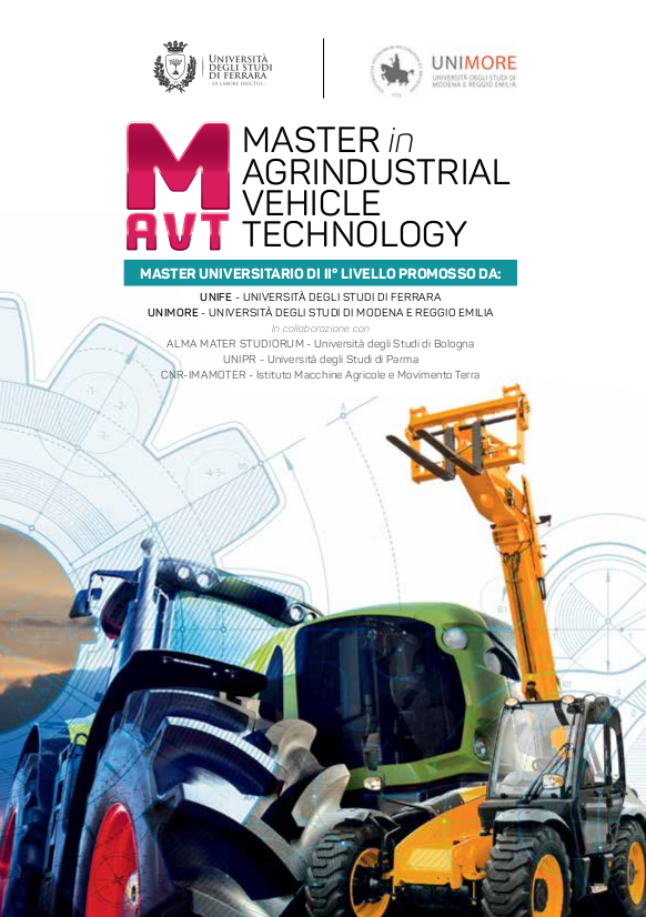 Online il bando del Master Agrindustrial Vehicle Technology (MAVT)