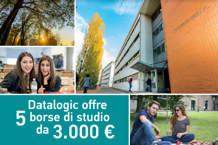 Datalogic e Ingegneria Unife: confermate per l’anno accademico 2020-2021 le 5 borse di studio per laureati triennali provenienti da atenei esterni alla Regione Emilia-Romagna che si iscrivono ai corsi magistrali LM –29 ed LM-32 di Unife