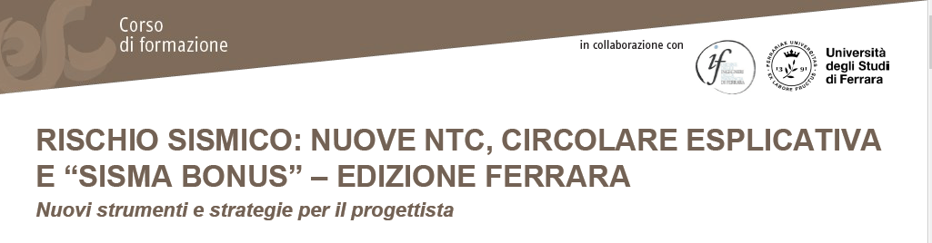 Il Dipartimento di Ingegneria e la formazione dei professionisti in tema di vulnerabilità sismica