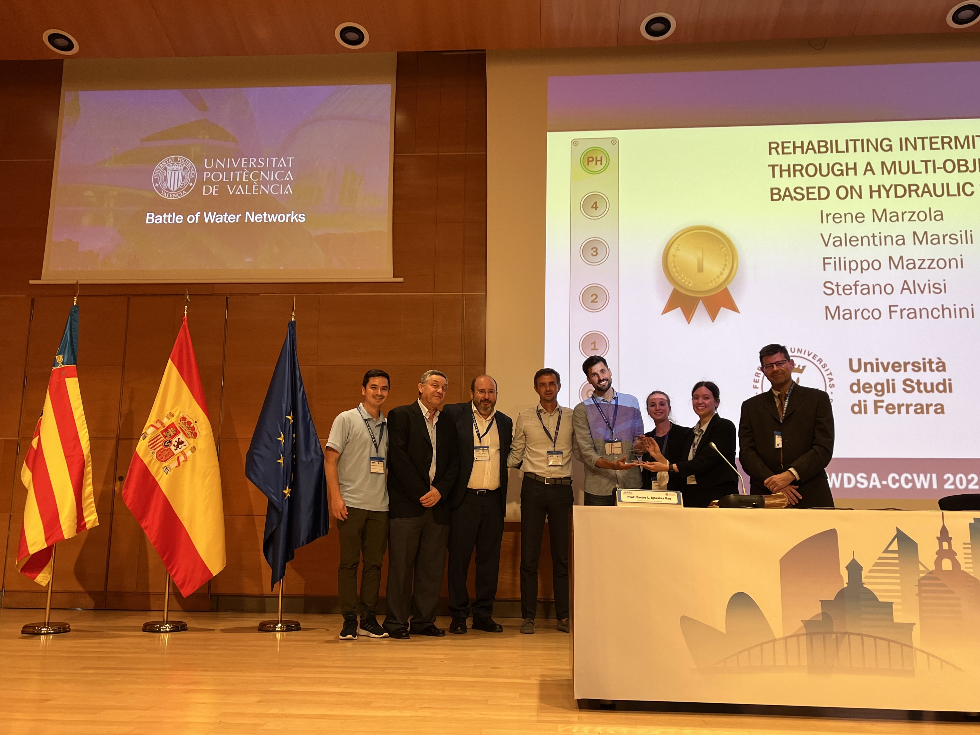 Il team di ricerca di Costruzioni Idrauliche vince la Battle of Intermittent Water Supply