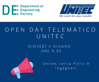 Open Day digitale Unitec: l’azienda leader nelle tecnologie di classificazione e lavorazione di frutta e verdura è alla ricerca di neolaureati e laureandi in Ingegneria e Fisica