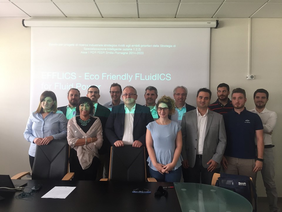 Presentato il 17 settembre il progetto EFFLICS - Eco Friendly FLuidICS for Fluid Power