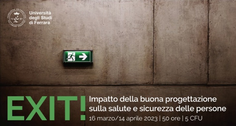 Workshop EXIT! - Impatto della buona progettazione sulla salute e sicurezza delle persone